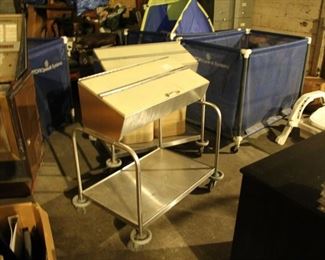 Restaurant tray and silverware carts