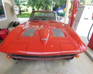 1963 Corvette 327 Motor and is 1 of 50 Factory AC Convertible with Rare options such as PW and PS and an automatic. This comes with original motor and 2 tops.motor is out of car