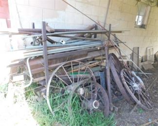 Scrap Metal and Wagon Wheels 