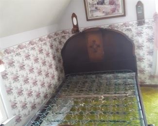  Mahogany Spring Bed Frame 
