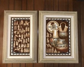 FRAMED FABRIC ART