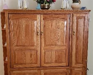 Solid Oak Entertainment Unit
