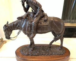 Dreamer by Jack Bryant Sr. Bronze sculpture 
