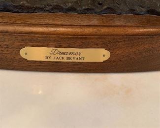 Dreamer by Jack Bryant Sr. Bronze sculpture 