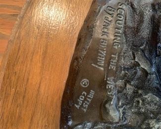 Scouting The West by Jack Bryant Sr. Bronze sculpture Artist Copy