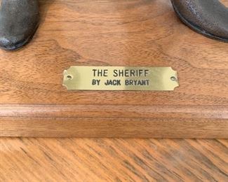 The Sheriff by Jack Bryant Sr. Bronze sculpture 