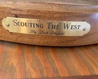 Scouting The West by Jack Bryant Sr. Bronze sculpture 