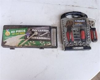 Husky 45 piece stubby set and assorted sockets
