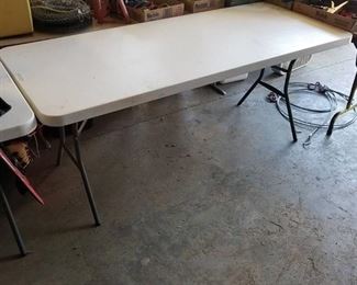 30" by 6ft Lifetime Plastic Folding Table