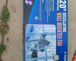 20 inch Oscillating Wall Mounted Fan - Industrial
