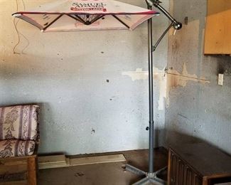 Umbrella with Stand - Samual Adams umbrella is 4ftx4ft