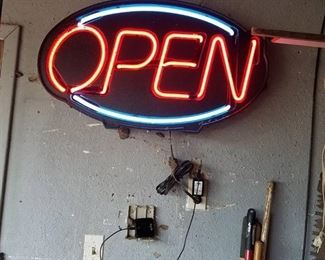 Lighted Open Sign