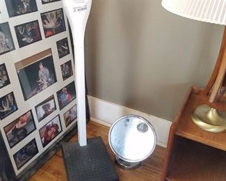 scale and vanity mirror