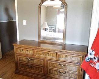 Dresser with mirror