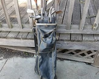 set of golf clubs