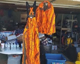 Whitewater outdoor apparel large hunting coat and large overalls
