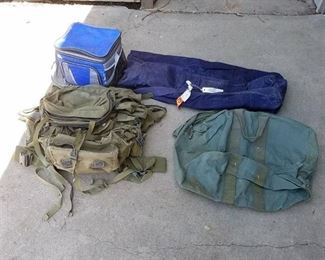 bags and cooler