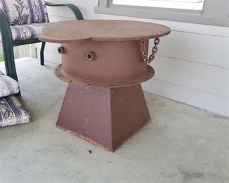 small fire pit / patio table