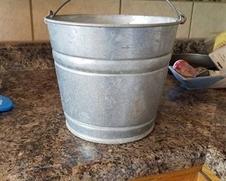 galvanized bucket