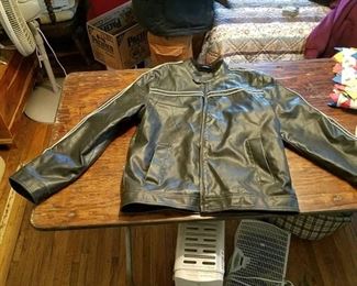 leather jacket size large