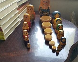 2 Sets of Bubushka Dolls