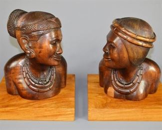 Philippine Carved Art Busts