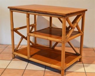 Vintage Rattan Table