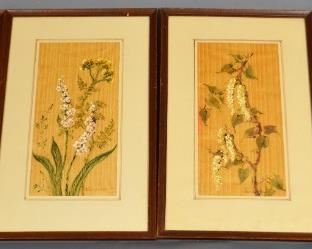 Japanese Art on Silk