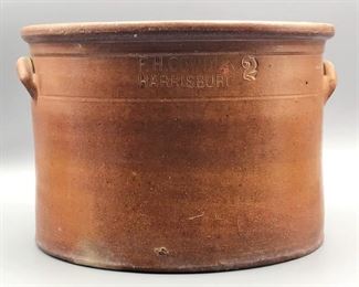 Antique F.H. Cowden 2 Gallon Cake Crock