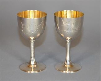 .900 Silver Brandy Cups, 46g