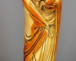 Antique Chinese Ivory Carving, Shou Lao.  Please Read & Understand these terms PRIOR to bidding on this item: You must be a resident of the state of Colorado. NO shipping will be offered on this item. When item is picked up, a copy of your Colorado Driver's License or other acceptable Colorado form of identification will be needed. This item will accompany the original appraisal letter.