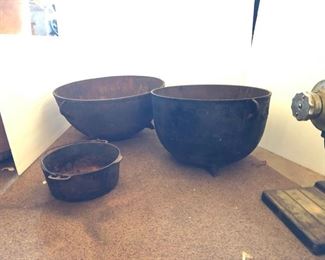 cast iron cauldrons
