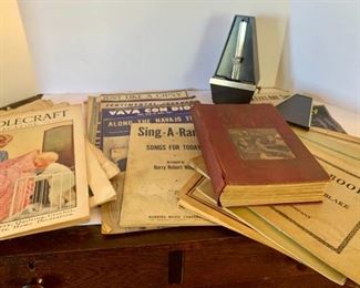 metronome and sheet music