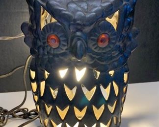 owl swag lamp
