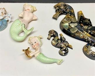 mermaids and seahorses
