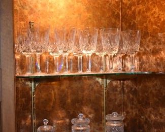 Lots of Waterford crystal - Lismore pattern!