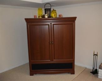 Don't like your television being the center of attention in your room - this entertainment armoire has been "hollowed" out so that you can put your flatscreen television in it. Such a cool idea!