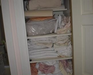 Lots of bed linens