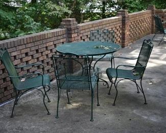 Wrought iron outdoor furniture