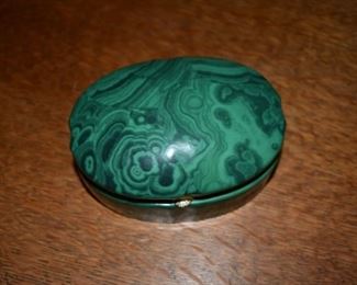 Andrea by Sadak faux malachite porcelain box