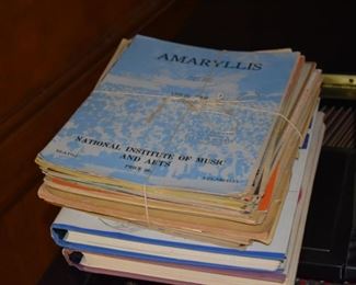 quite a bit of sheet music