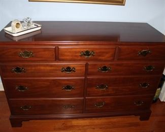 Henkel-Harris Cherry Dresser & Mirror