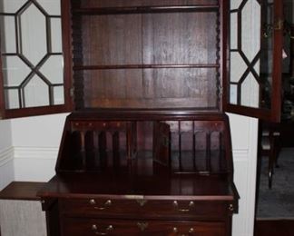 English Chippendale Secretary w/Key Circa 1775-1810