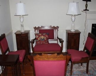 4 Piece Eastlake Parlor Set