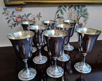 Alvin Sterling Silver Goblets