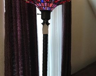 Stain glass like floor lamp.