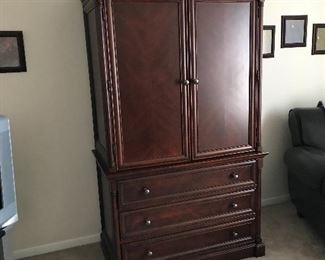 Beautiful matching wardrobe/media center