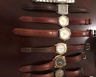 Mens Watches -Relic,2 Kenneth Cole, Chariot, Timex, Sierra Club - all need batteries