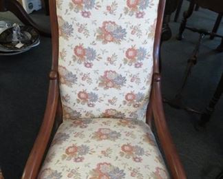 Antique nursing rocker.