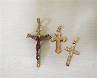 10k yellow gold cross.